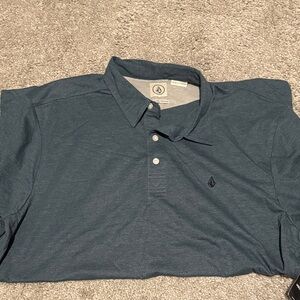 Volcom Men's Polo Shirt - Deep Teal